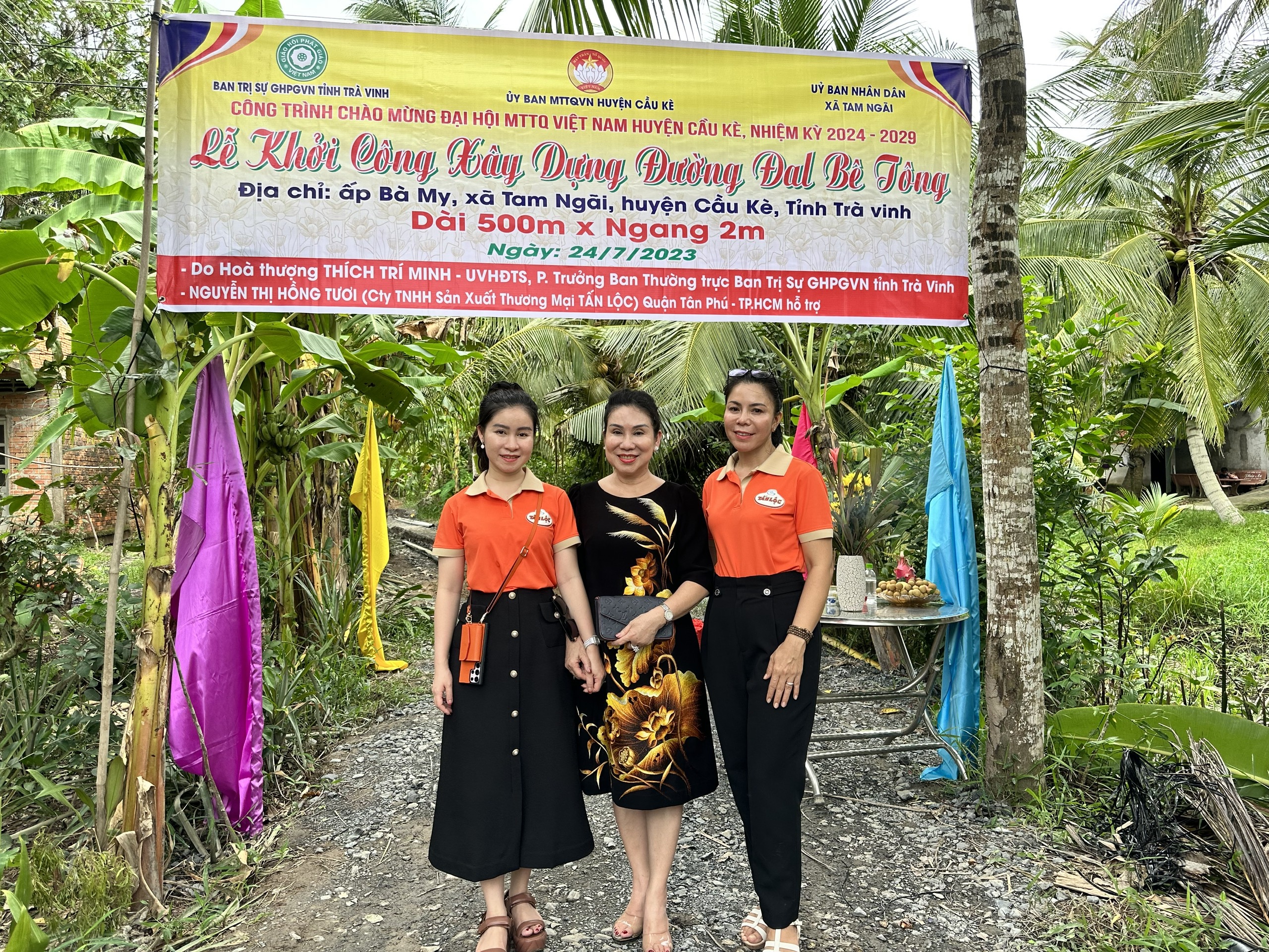 Hoạt động thiện nguyện - Lễ khởi công xây dựng cây cầu và đường đal tại Trà Vinh